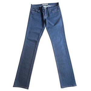 $188 NWOT J Brand Ink Dark Wash Denim Jeans Straight Leg Mid Rise Skinny SIZE 28